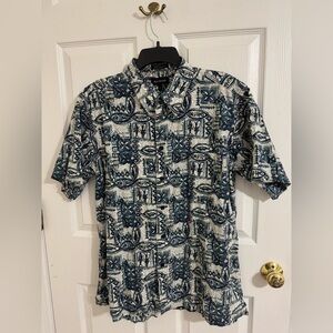 VTG  Marc Edward’s 100% Cotton Men’s Button Down Shirt Size L Short Sleeve